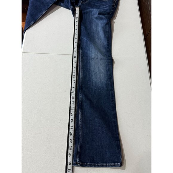 Silver Jeans Co Elyse Slim Boot Dark Wash Stretch Denim Jeans | Size 24 - Picture 7 of 11